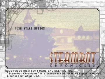 Steambot Chronicles screen shot title